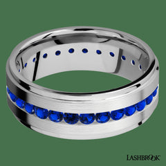 14KW SAPPHIRE ENTERNITY BAND