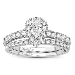 14K 1.00ct Diamond Solitaire Pear-Ring