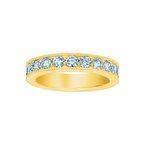 14K 0.10ct Diamond Channel-Set Semi-Mount