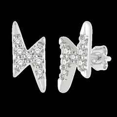 10K 0.10ct Diamond Cluster Earrings