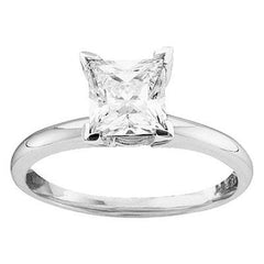 14K 1.00ct Dia Princess-Ring