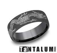 Tantalum 7.5mm Dark Dragon Wedding-Band