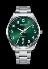 Citizen-Quartz Silver-Tone Stainless-Steel Men's-Watch