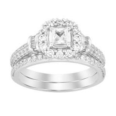 14K 1.25ct AV Dia Princess Ring