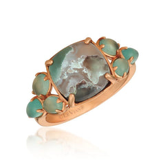 14k 3.77ct-Aquapraise Levian Ring