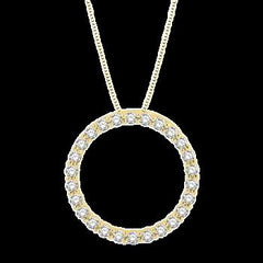 10k .25ct-Diamond Journey Pendant
