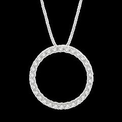 10k .25ct-Diamond Journey Pendant