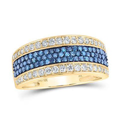 10K 1.25ct Diamond Mens Band