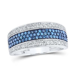 10K 1.25ct Diamond Mens Band