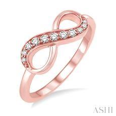 10K 0.15ct Diamond Infinity Ring