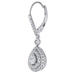 14K 1.00ct Diamond Hoop Earrings