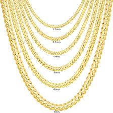 10K 7.5mm 9" Miami-Cuban Chain