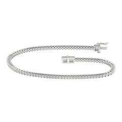 14K 2.00ct H-Color/VS-Clarity Lab-Diamond Tennis-Bracelet
