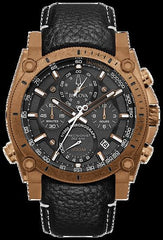 Bulova Precisionist Chronograph Leather-Band Watch