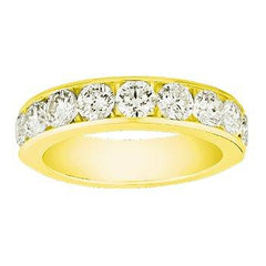 14K 0.75ct Diamond Pave-Set Wedding-Band