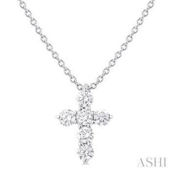 10K 0.15ct Diamond Cross Pendant