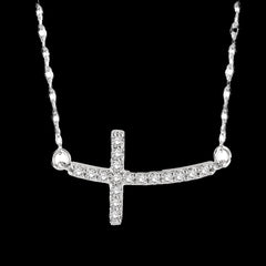10K 0.20ct Diamond Cross Pendant