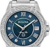 Bulova Ladies Sapphire Diamond Watch