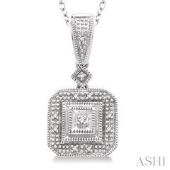 925 Silver 0.05CT Diamond Fashion Pendant