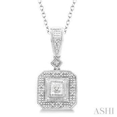 925 Silver 0.05CT Diamond Fashion Pendant