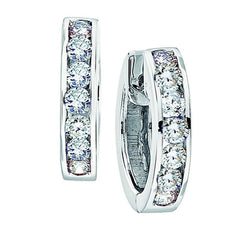 14K 0.50Ct Diamond Hoop Earrings