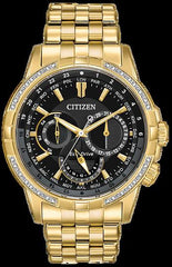 Citizen Calendrier Eco-Drive Diamond-Bezel Watch
