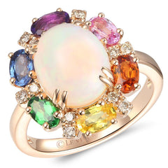 14K 0.74ct-Dia 3.40ct-MixStone LeVian Ring