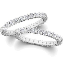 14K 1.00ct Diamond Prong-set Eternity-Band