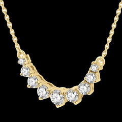 14K 0.50ct Diamond Smiley Necklace