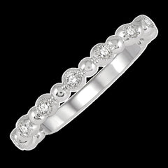 14K 0.08ct Diamond Wedding Band