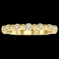 14K 0.08ct Diamond Wedding Band