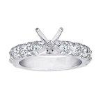 14K 0.75ct Diamond Prong-Set Semi-Mount