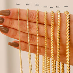 10K 3mm 20" H Franco Chain