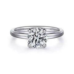 14K 0.13ct-Diamond 2.99CZ Semi-Mount