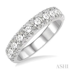 14K 2.00ct Diamond Prong-set Wedding-Band