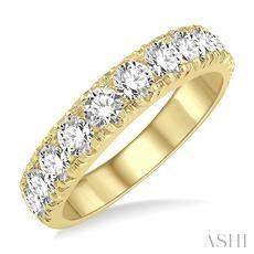 14K 2.00ct Diamond Prong-set Wedding-Band