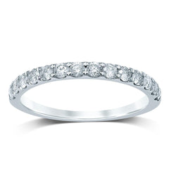 14K 0.20ct Diamond Prong-set Wedding-Band