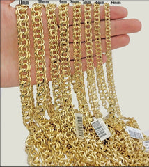 14K 7mm 18" S  Chino-Link Chain