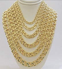 14K 7mm 18" S  Chino-Link Chain