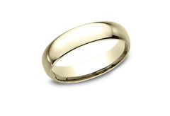 14K 5mm Size-10 Wedding Band