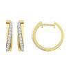 10K 0.50ct Diamond Hoop Earrings
