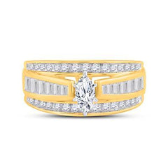 14K 2.50ct Diamond solitaire Marquise-Ring