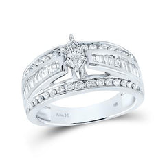 14K 2.50ct Diamond solitaire Marquise-Ring