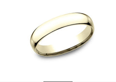 14K 4mm Size-11 Wedding Band