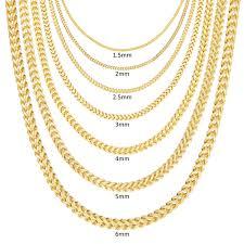 10K 1mm 22"H  Franco Chain