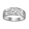 14K 0.25ct Diamond Channel-Set Wedding-Band