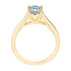 14K 0.50ct Diamond Round-Cut Solitaire-Ring