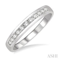 14K 0.25ct Diamond Channel-set Wedding-Band