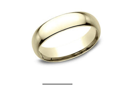 14K 6MM SIZE-9 COMFORTFIT GOLD-BAND