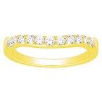 14K 0.35ct Diamond Prong-set Wedding-Band